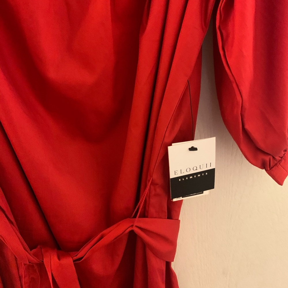Women’s red off the shoulder summer dress